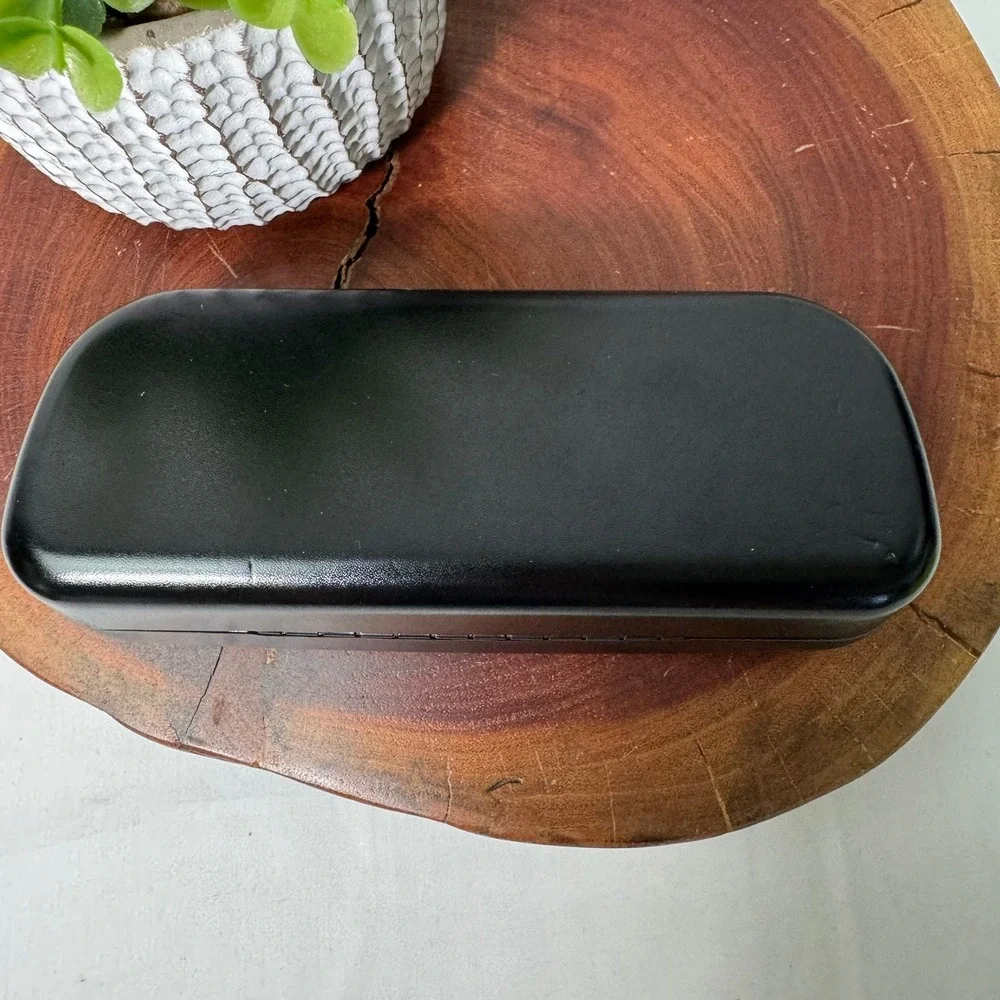 Coach New York Black Hard Shell Eyeglass Sunglasses Case Embossed Logo